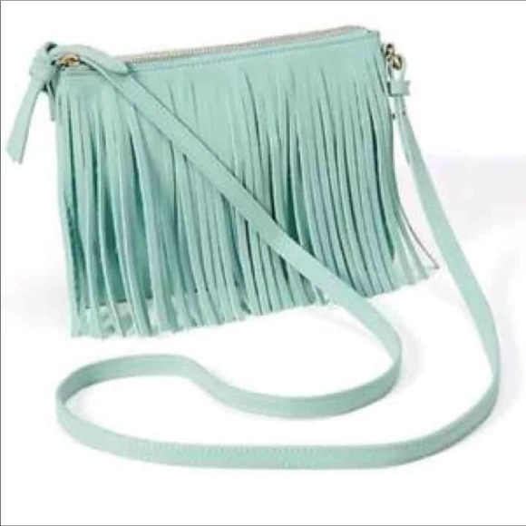 NWT Suede Fringe Crossbody - Picture 2 of 3